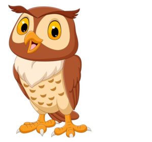 Cartoon of an owl